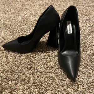 Steve Madden Black Leather Heels